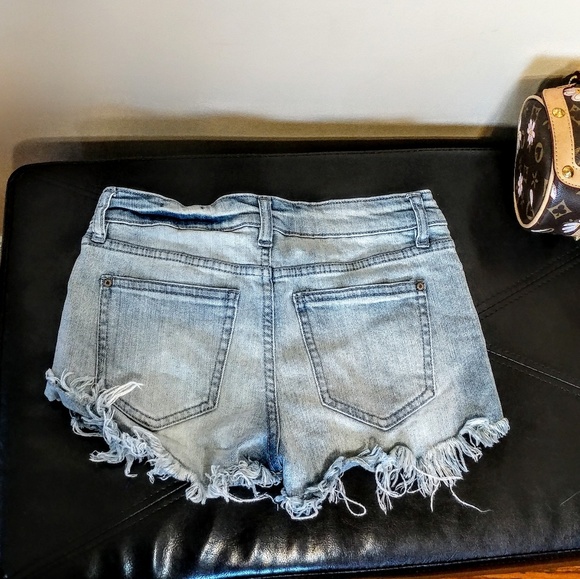 Tinseltown Shorts Sexy Faded Denim Embroidered Short Shorts Poshmark